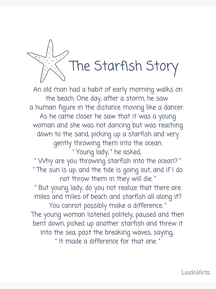 The Starfish Story, How To Make A Difference