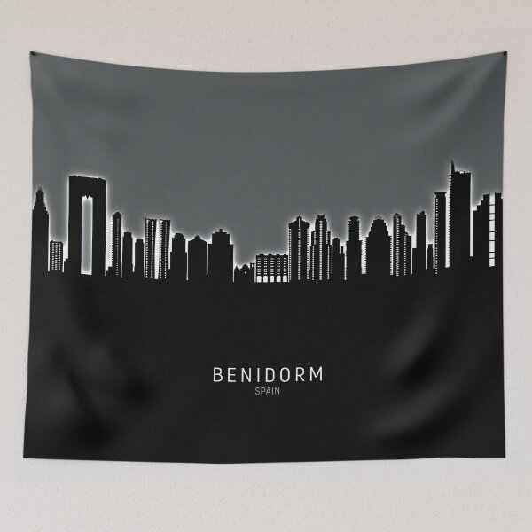 Item preview, Benidorm Spain Skyline designed and sold by ArtPrints.