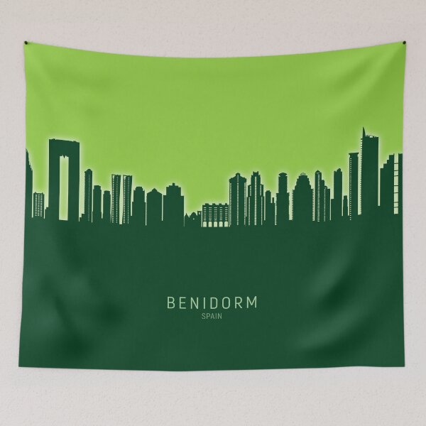 Item preview, Benidorm Spain Skyline designed and sold by ArtPrints.