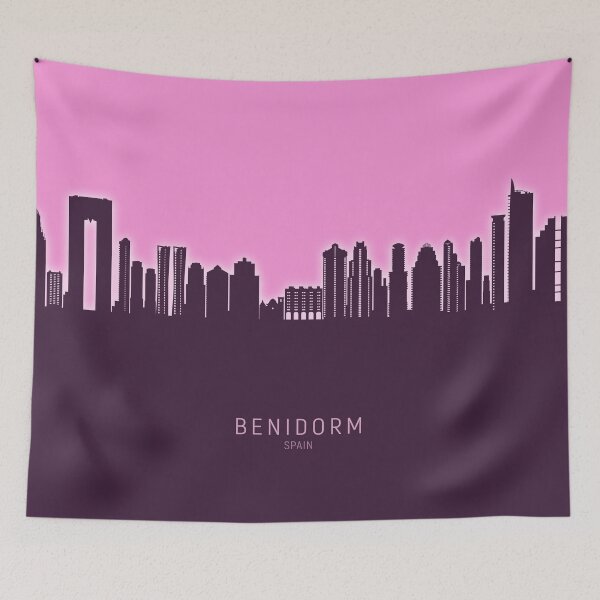 Item preview, Benidorm Spain Skyline designed and sold by ArtPrints.