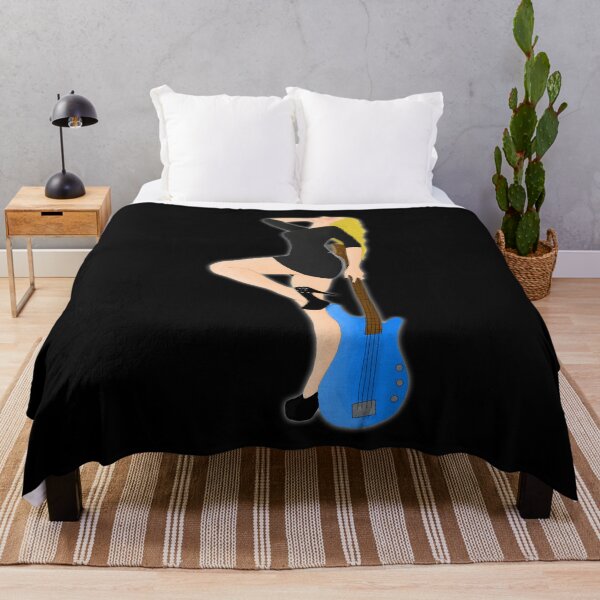Item preview, Sexy Bass Guitar Girl Blue designed and sold by DoggoTankDesign.