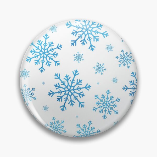 Item preview, Pretty Blue Winter Snowflakes on White Background designed and sold by Karen McFarland.