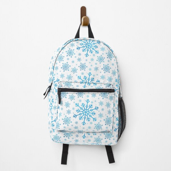 Item preview, Pretty Blue Winter Snowflakes on White Background designed and sold by Karen McFarland.