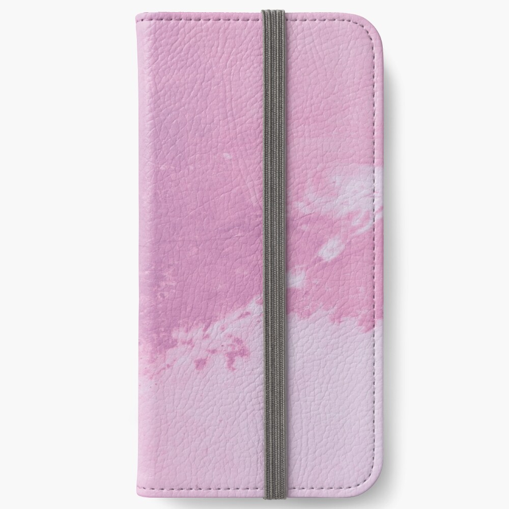 Texture pink concreet iPhone Wallet