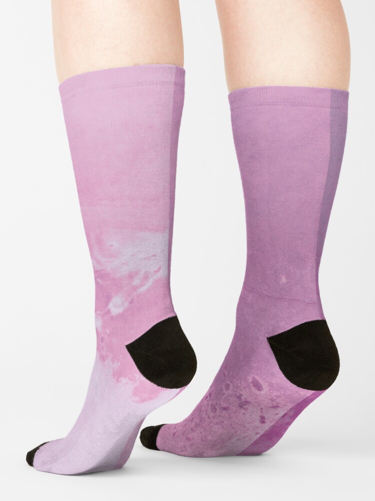 Alternate view of Texture pink concreet Socks