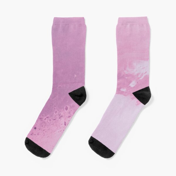 Texture pink concreet Socks
