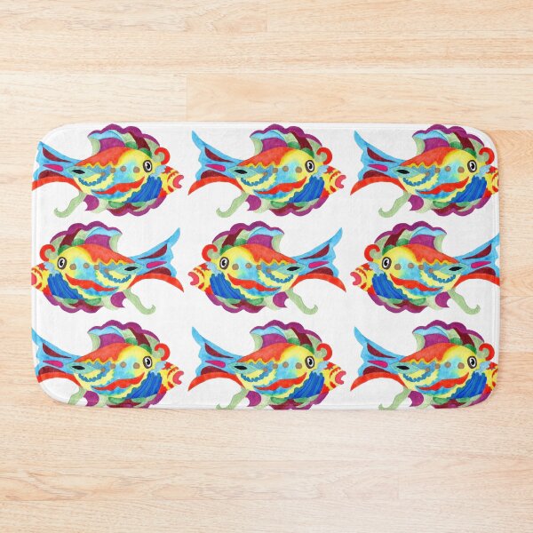 Item preview, Watercolor Fish White designed and sold by Sharon Schwalbe.