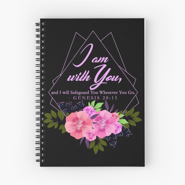 Item preview, I am with you- Floral Design Black BG designed and sold by Yesido.