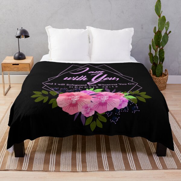 Item preview, I am with you- Floral Design Black BG designed and sold by Yesido.
