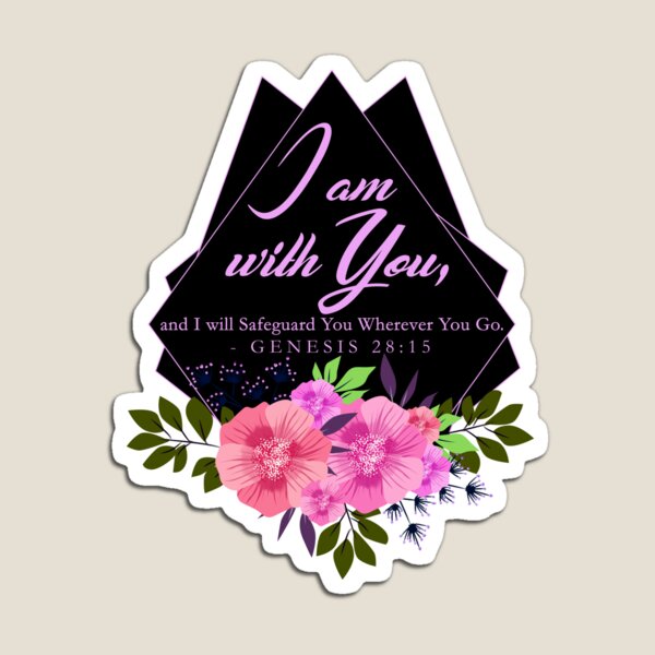 Item preview, I am with you- Floral Design Black BG designed and sold by Yesido.