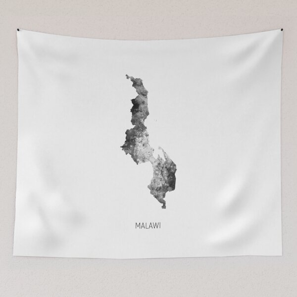 Item preview, Malawi Watercolor Map designed and sold by ArtPrints.