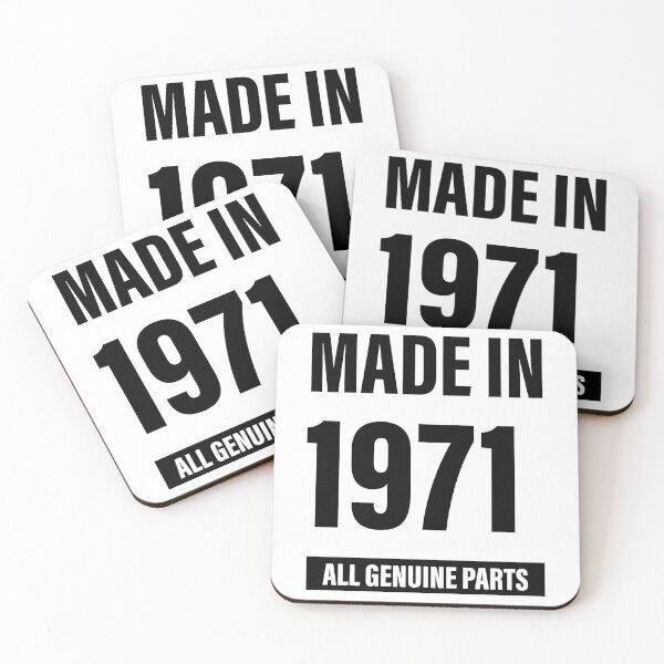 Item preview, 49th Birthday Made in 1971 All Genuine Parts - Gift designed and sold by DiogoCalheiros.