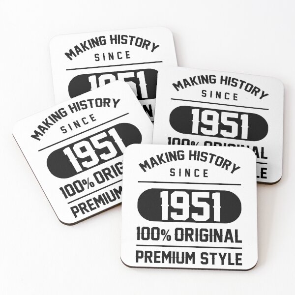 Item preview, Making history since 1951 - 69th Birthday Gift designed and sold by DiogoCalheiros.