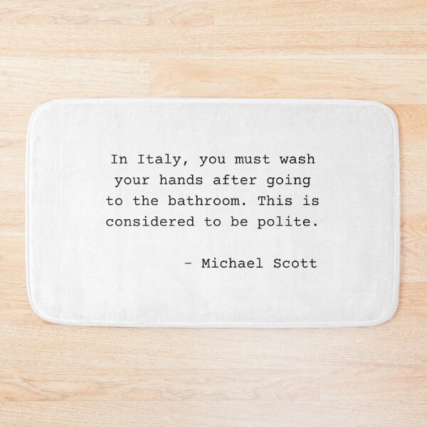 Item preview, The Office : Wash Your Hands Michael Scott designed and sold by Rosette Doodles.