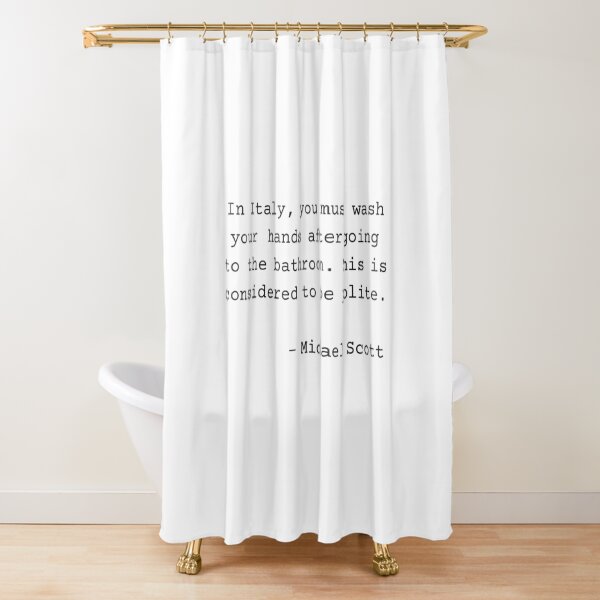 The Office Shower Curtain popular Creed Bratton Bath Curtain The Office TV Show Michael Scott Dwight Schrute Farms Jim Halpert The Office Gift