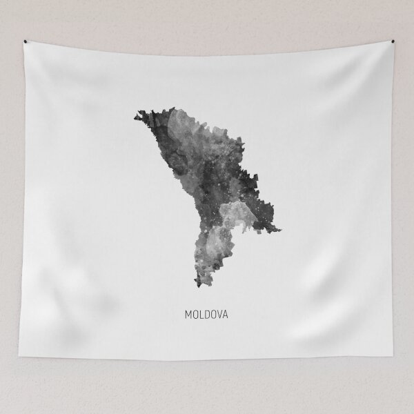 Item preview, Moldova Watercolor Map designed and sold by ArtPrints.