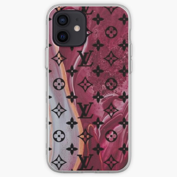 Louis V - peinture rose iPhone Soft Case