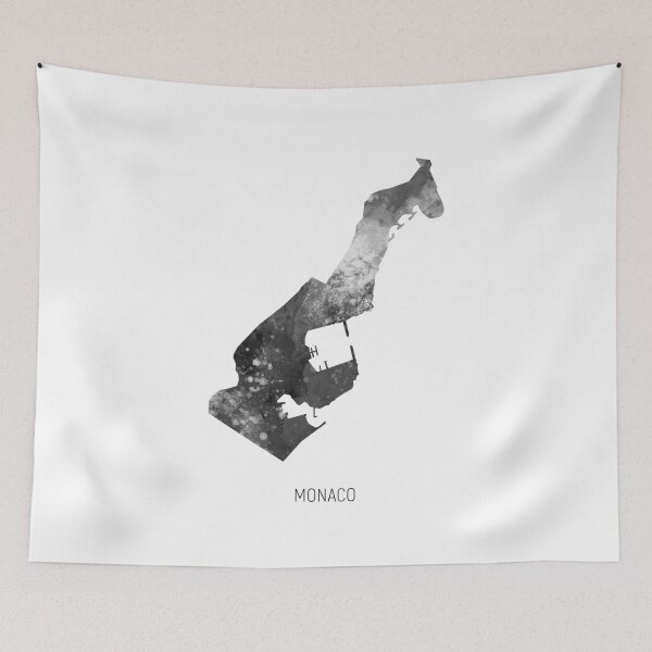 Item preview, Monaco Watercolor Map designed and sold by ArtPrints.