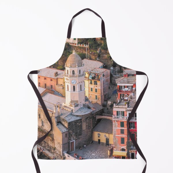 Item preview, Pink orange red Cinque Terre Italy colourful houses designed and sold by Long Exposure.