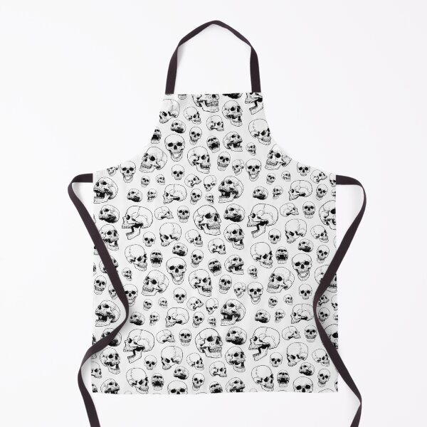 Item preview, Retro Anatomic Skulls pattern vintage style black designed and sold by emmjott.