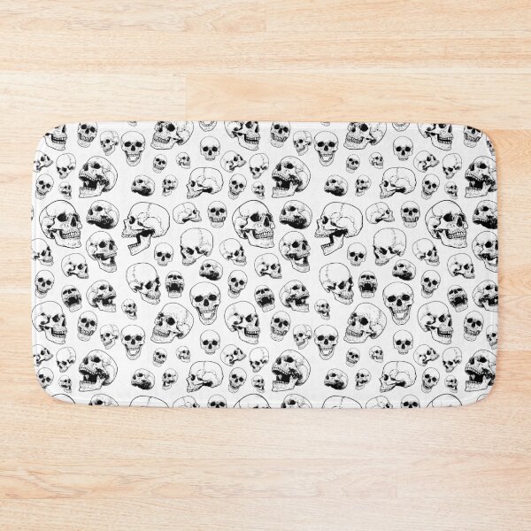 Item preview, Retro Anatomic Skulls pattern vintage style black designed and sold by emmjott.