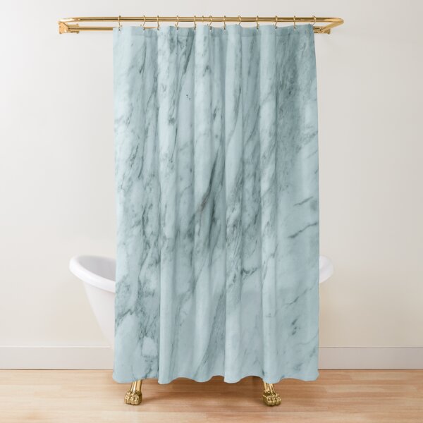Texture green marble structure Shower Curtain