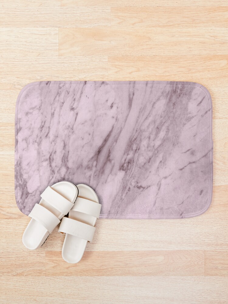Alternate view of Texture pink marble structure Bath Mat