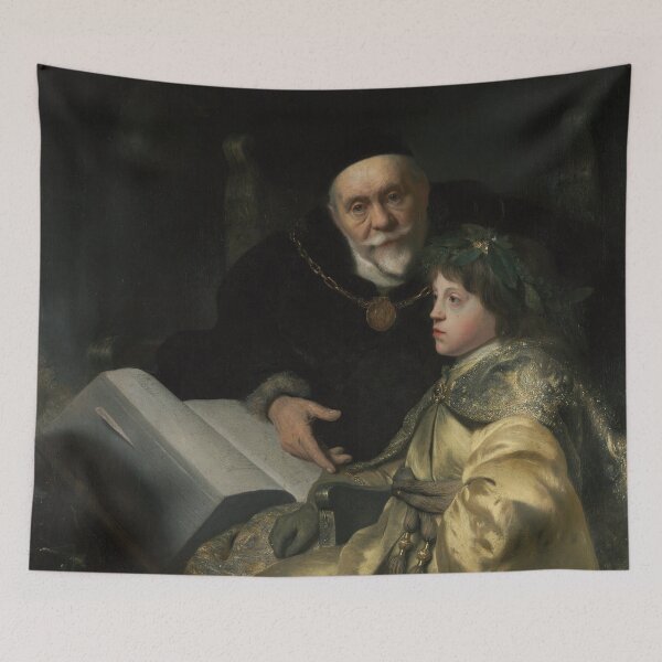 Item preview, Prince Charles Louis of the Palatinate with his Tutor Wolrad von Plessen in Historical Dress - Jan Lievens designed and sold by themasters.