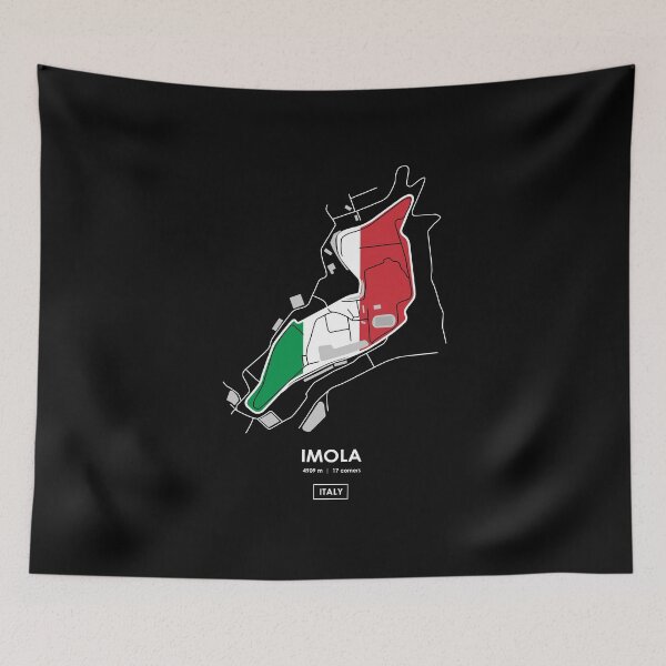 Item preview, Imola - Italy Track Map FLAG designed and sold by andreanastasio.