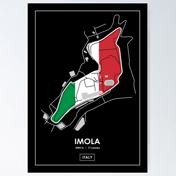 Redbubble by Imola Track | Andrea Poster - Map\