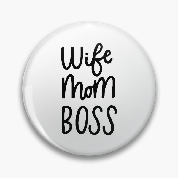 Item preview, WIFE. MOM. BOSS.  Empowering calligraphy quote. designed and sold by Senpo.
