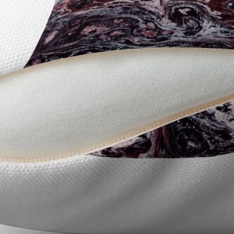Alternate view of Texture bordeaux marble structure Throw Pillow