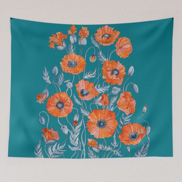 Item preview, Floral Botanical Poppy designed and sold by Ruta.