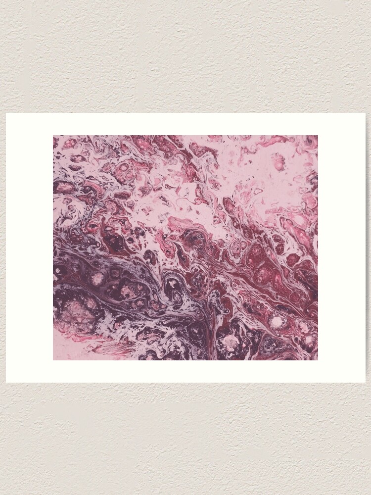 Alternate view of Texture pink marble structure Art Print