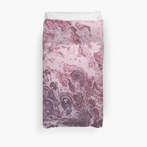 Texture pink marble structure Duvet Cover