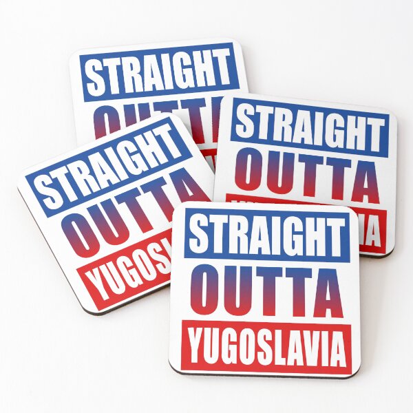 Item preview, Straight Outta or Born in Yugoslavia Flag Based designed and sold by grofith22.