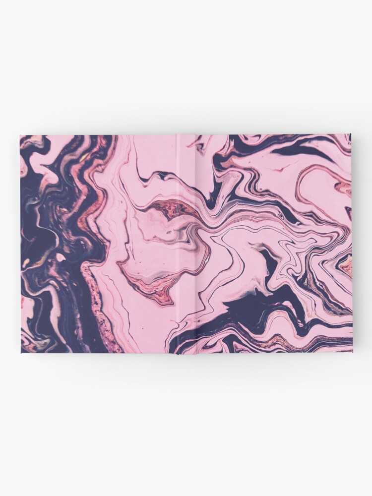 Alternate view of Texture pink marble paint structure Hardcover Journal