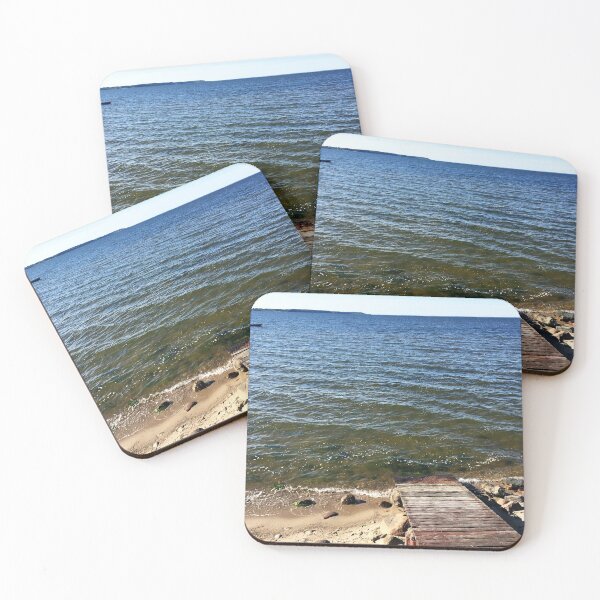 Item preview, Rewa Poland Sea view with jetty on the beach designed and sold by Shirtilike.