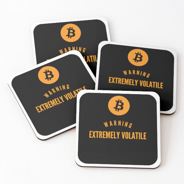 Item preview, Warning: Extremely volatile (Bitcoin) black designed and sold by Bouzdesigns.