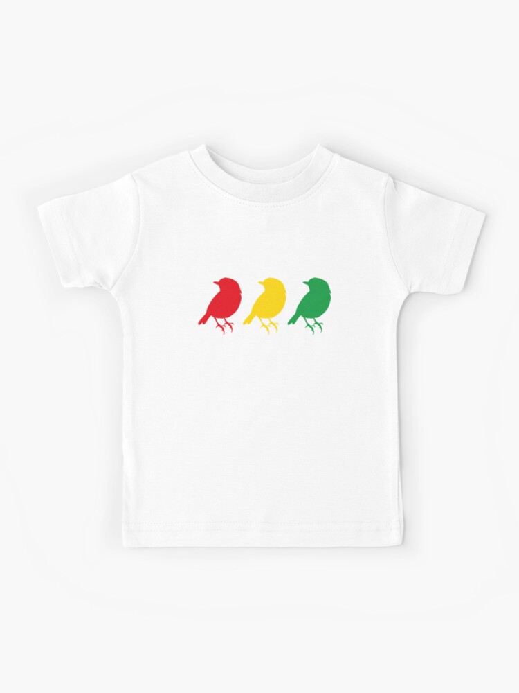 3 little Birds - Three Birds Rasta Colors Bob Song | Kids T-Shirt