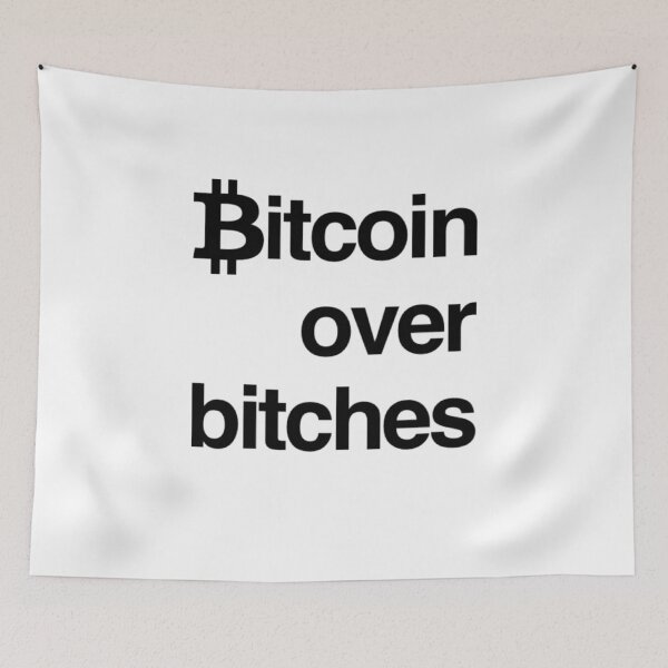 Item preview, Bitcoin over Bitches designed and sold by Bouzdesigns.