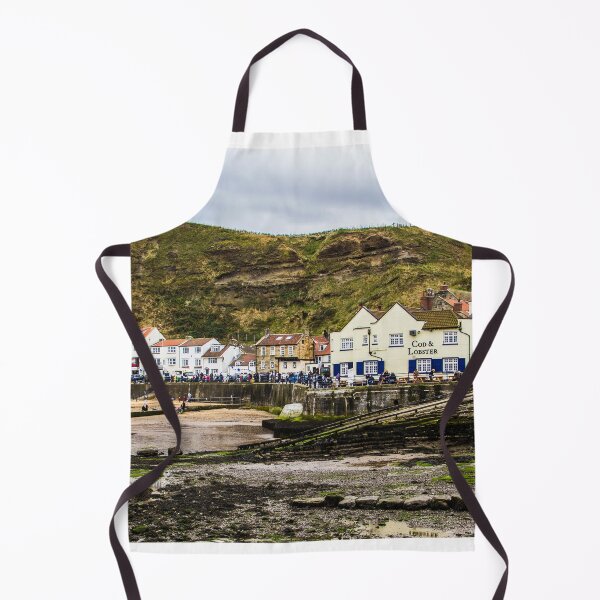Item preview, Staithes Harbour at low tide designed and sold by grumpykeith.