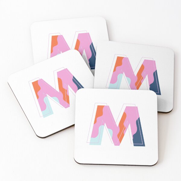Item preview, m monogramme letter alphabet 90s initial designed and sold by bertiescrochu.