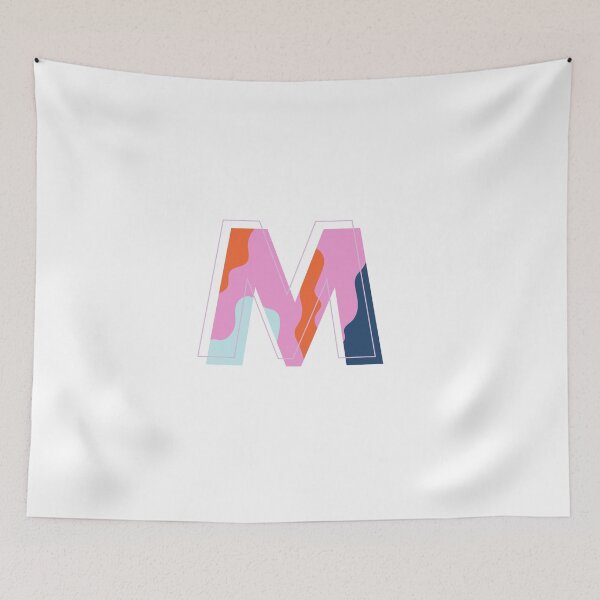 Item preview, m monogramme letter alphabet 90s initial designed and sold by bertiescrochu.