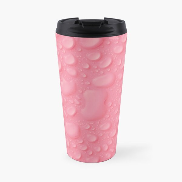 Pink waterdrops Travel Mug