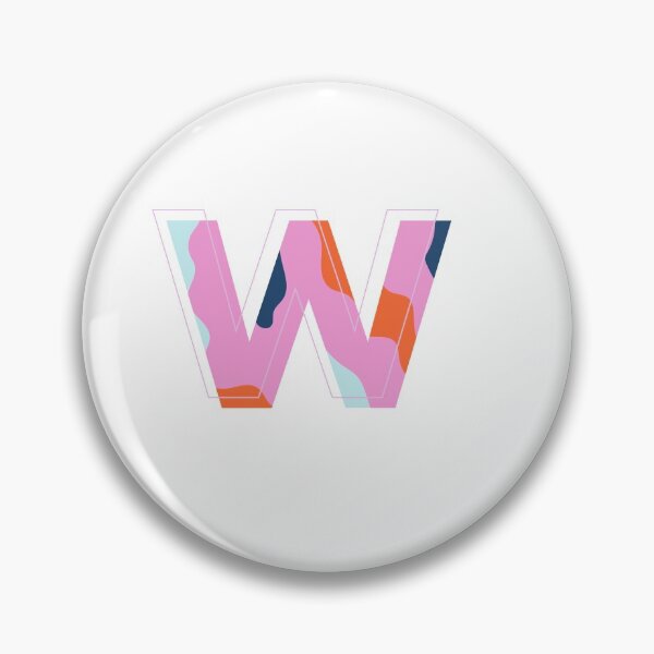Item preview, w monogramme letter alphabet 90s initial designed and sold by bertiescrochu.