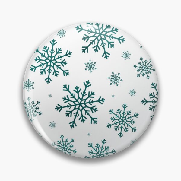Item preview, Pretty Emerald Green Snowflakes on White Background designed and sold by Karen McFarland.