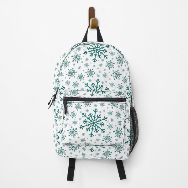 Item preview, Pretty Emerald Green Snowflakes on White Background designed and sold by Karen McFarland.