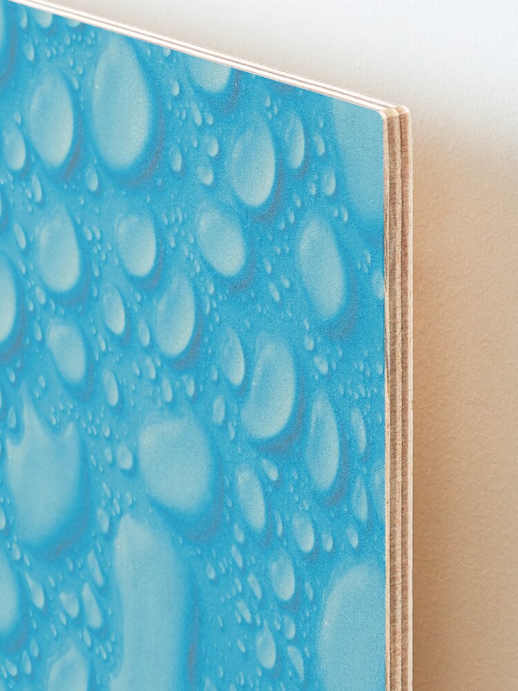 Alternate view of Blue waterdrops Mounted Print
