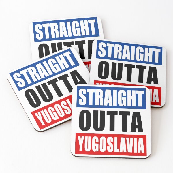 Item preview, Straight Outta or Born in Yugoslavia Flag Based designed and sold by grofith22.